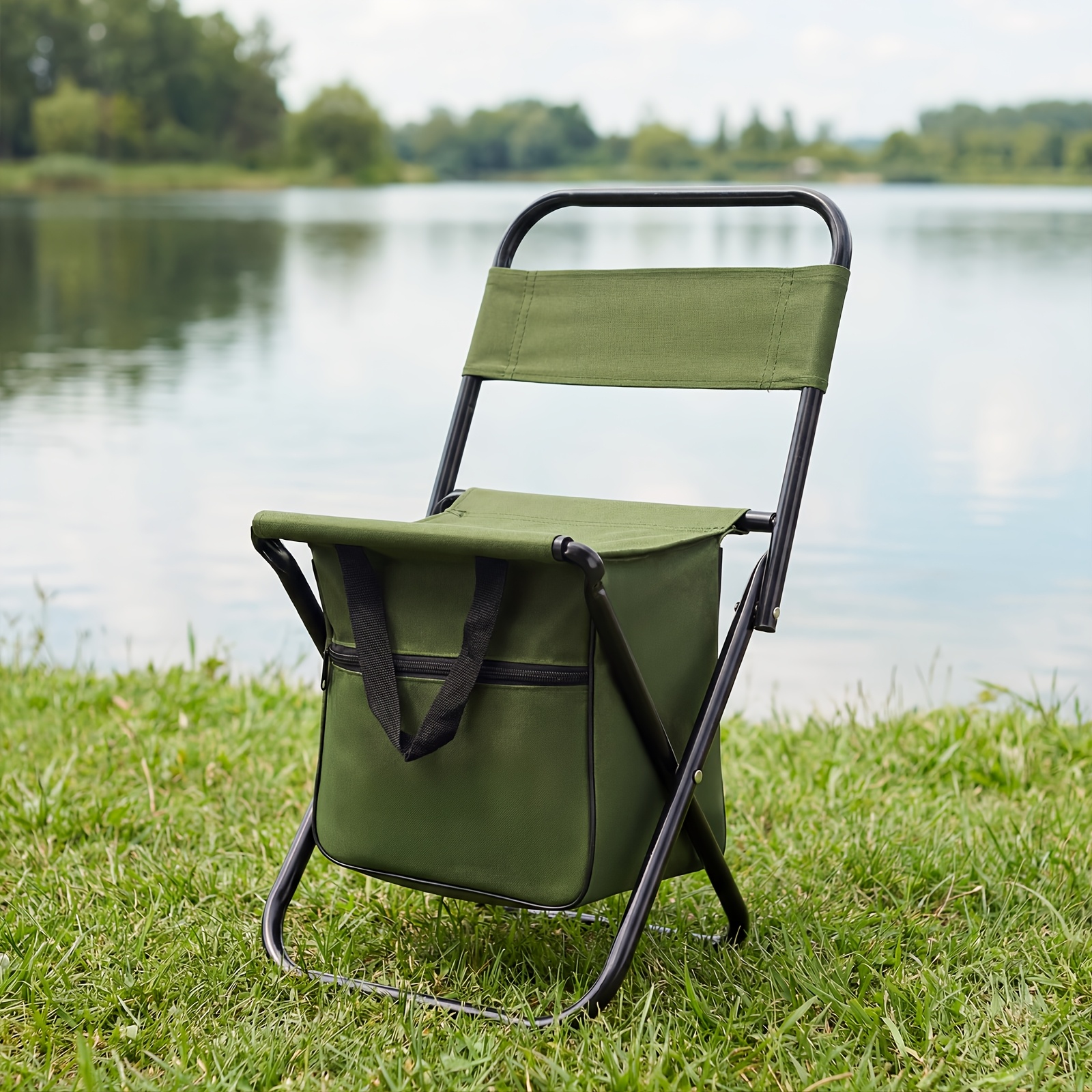 Outdoor Camping Folding Chair - 2 in 1 Camping Chair with