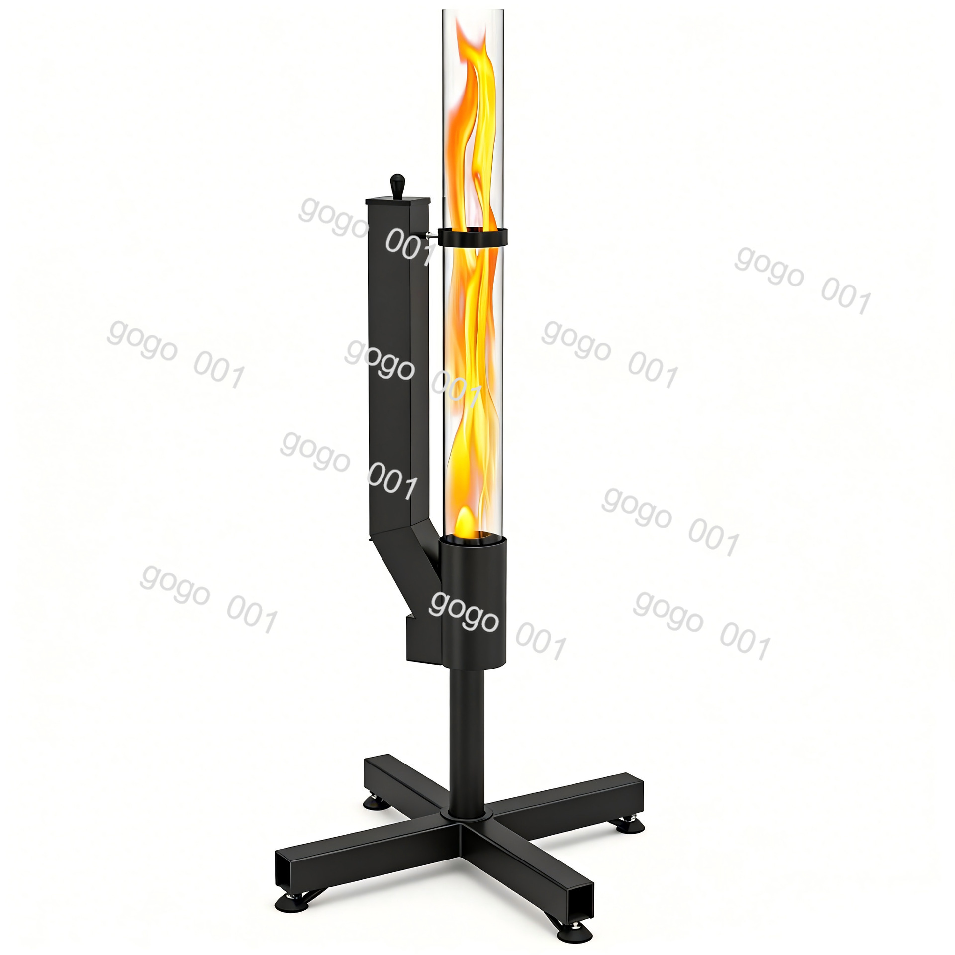 Outdoor Camping Wood Burning Stove - Vertical Outdoor Patio Heater, Wood &