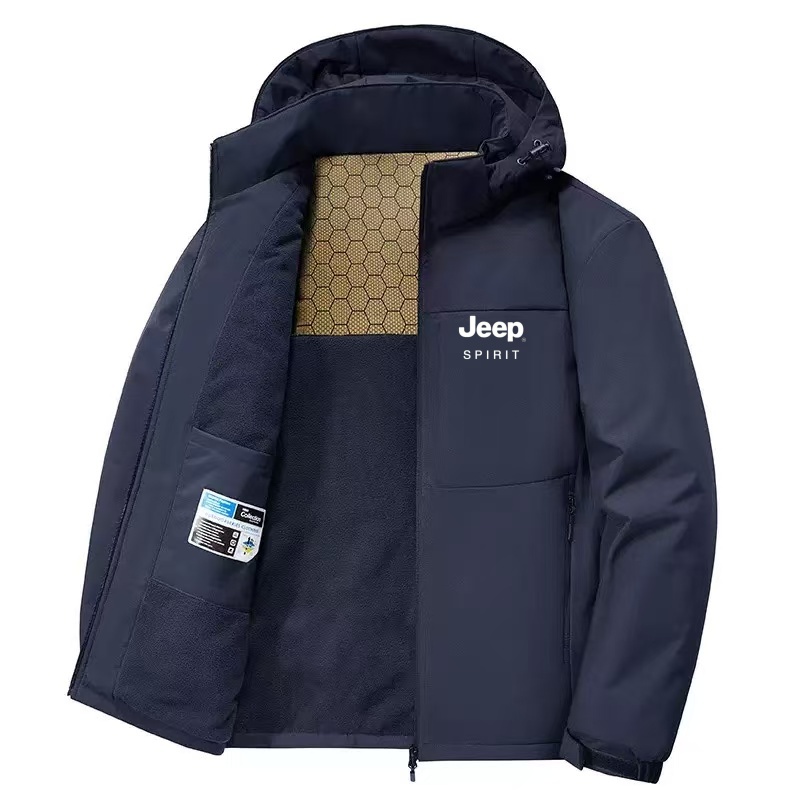 Outdoor Camping Jeep - 2026 Jeep High-quality Fleece-lined Warm Jacket,