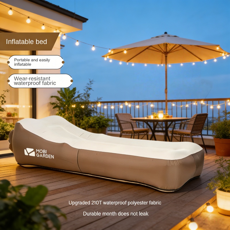 Outdoor Camping Mattress - Outdoor Portable Inflatable Bed, Foldable Lazy