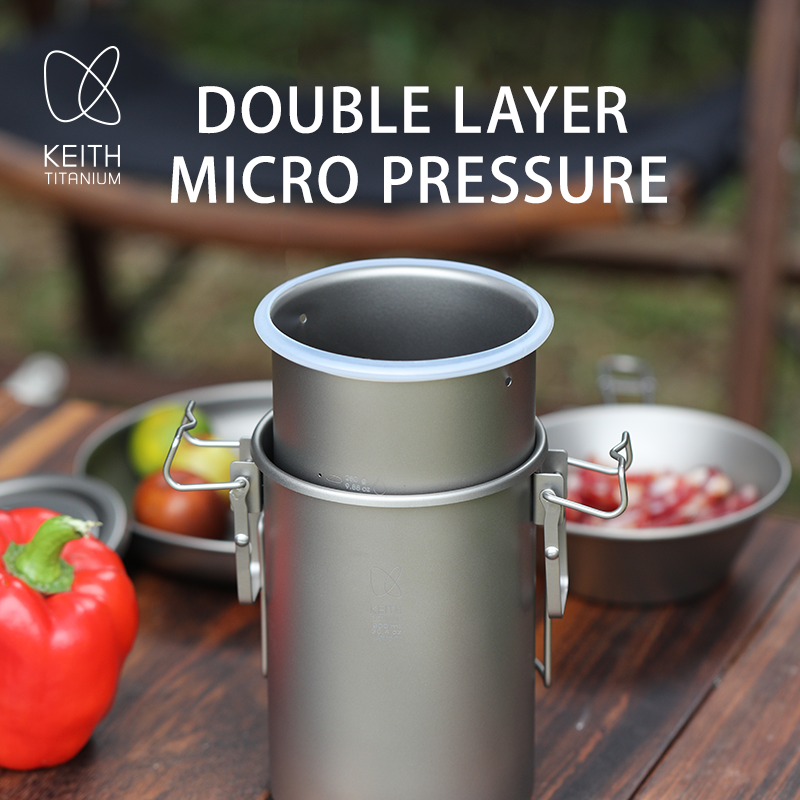 KEITH Pure Titanium Rice Cooke - огляд і ціна Camp Cooking Set