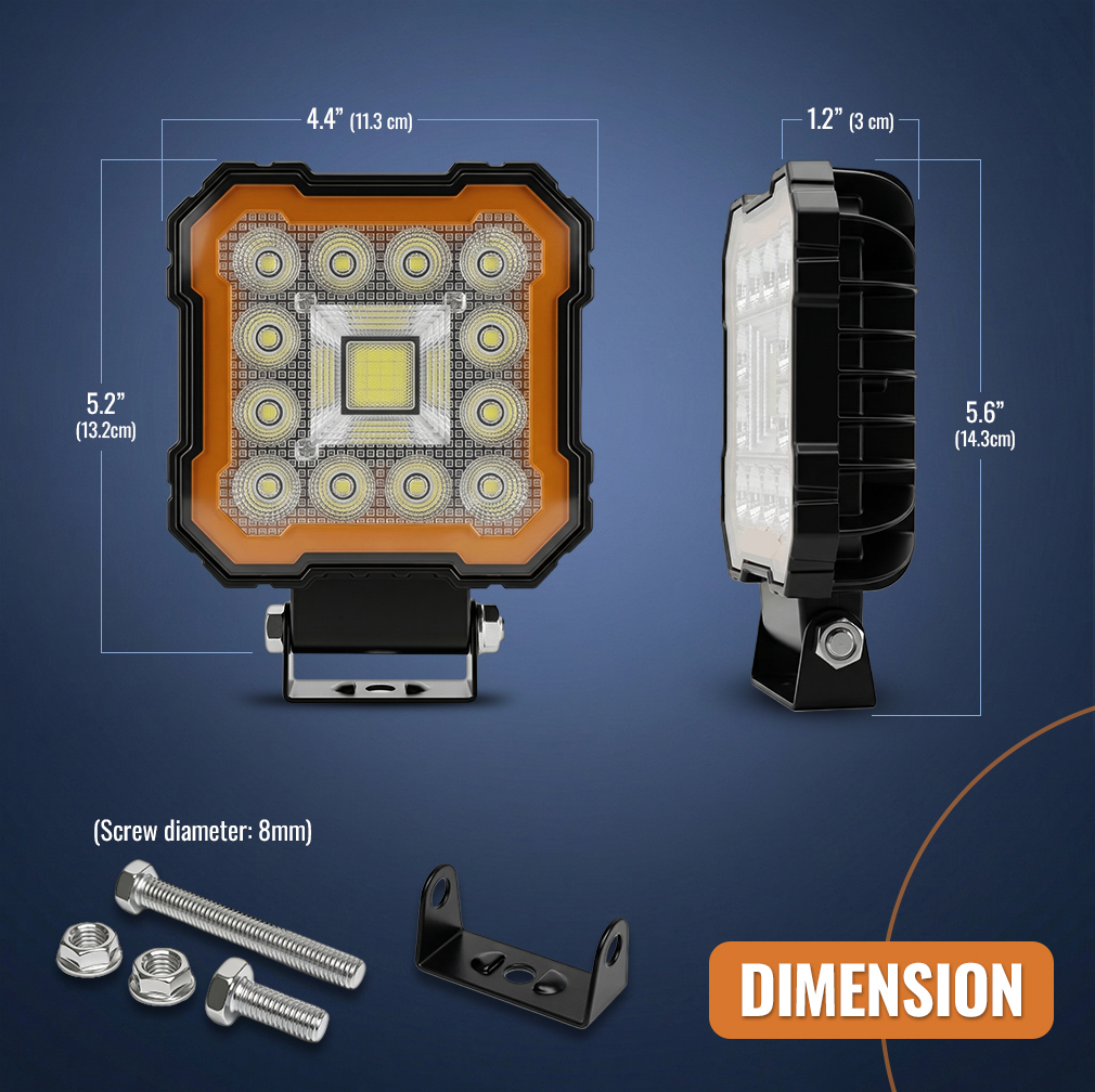 LED Pod Work Light 12V 24V Flo - огляд і ціна Outdoor Camping Jeep