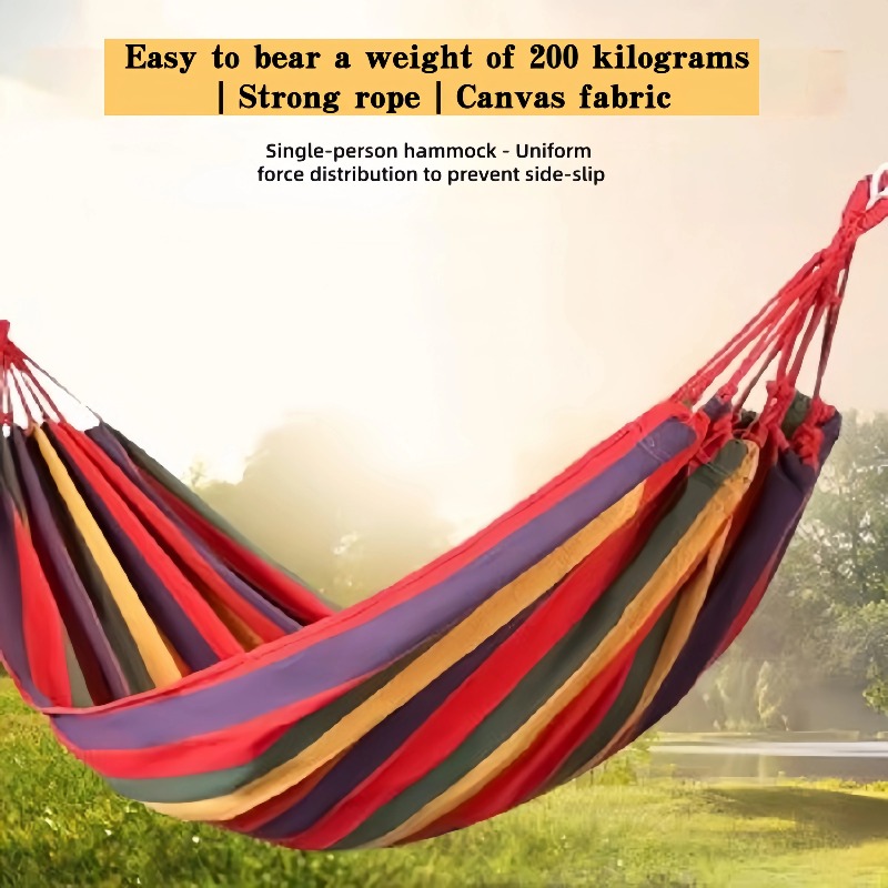 Thick Canvas Outdoor Hammock S - огляд і ціна Outdoor Camping Hammock