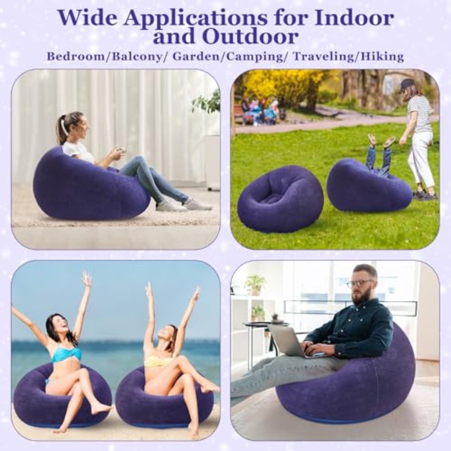Inflatable Bean Bag Chairs Out - огляд і ціна Outdoor Camping Folding Chair