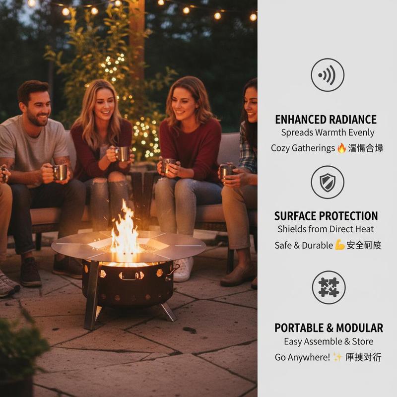 Fireplace Radiant Plate 20 inc - огляд і ціна Outdoor Camping Direct