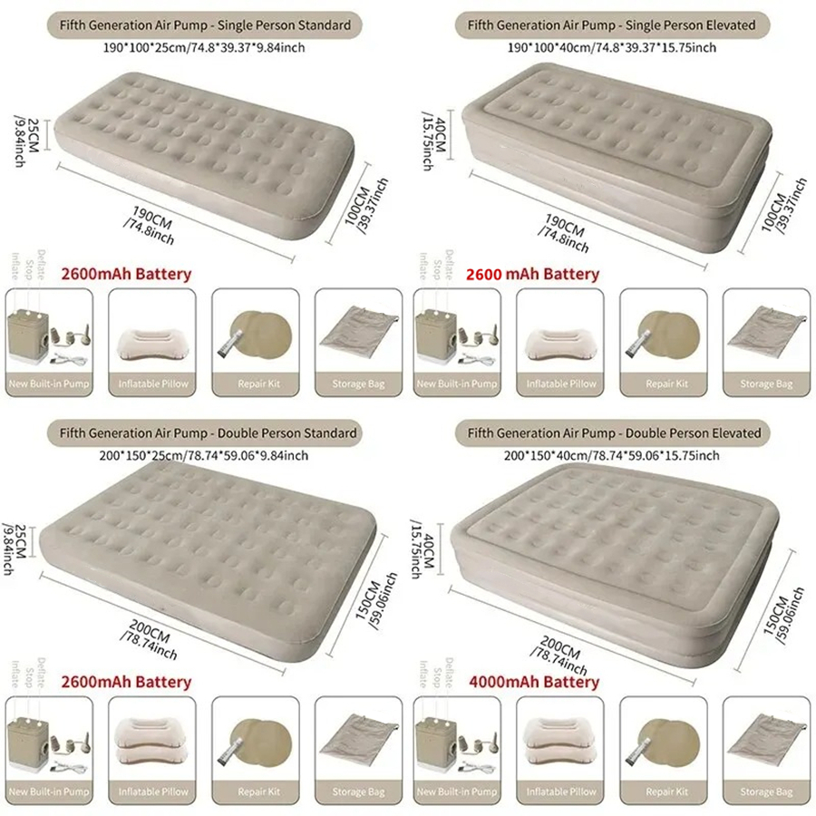 Interior Air Mattress Glamping - огляд і ціна Outdoor Camping Mattress