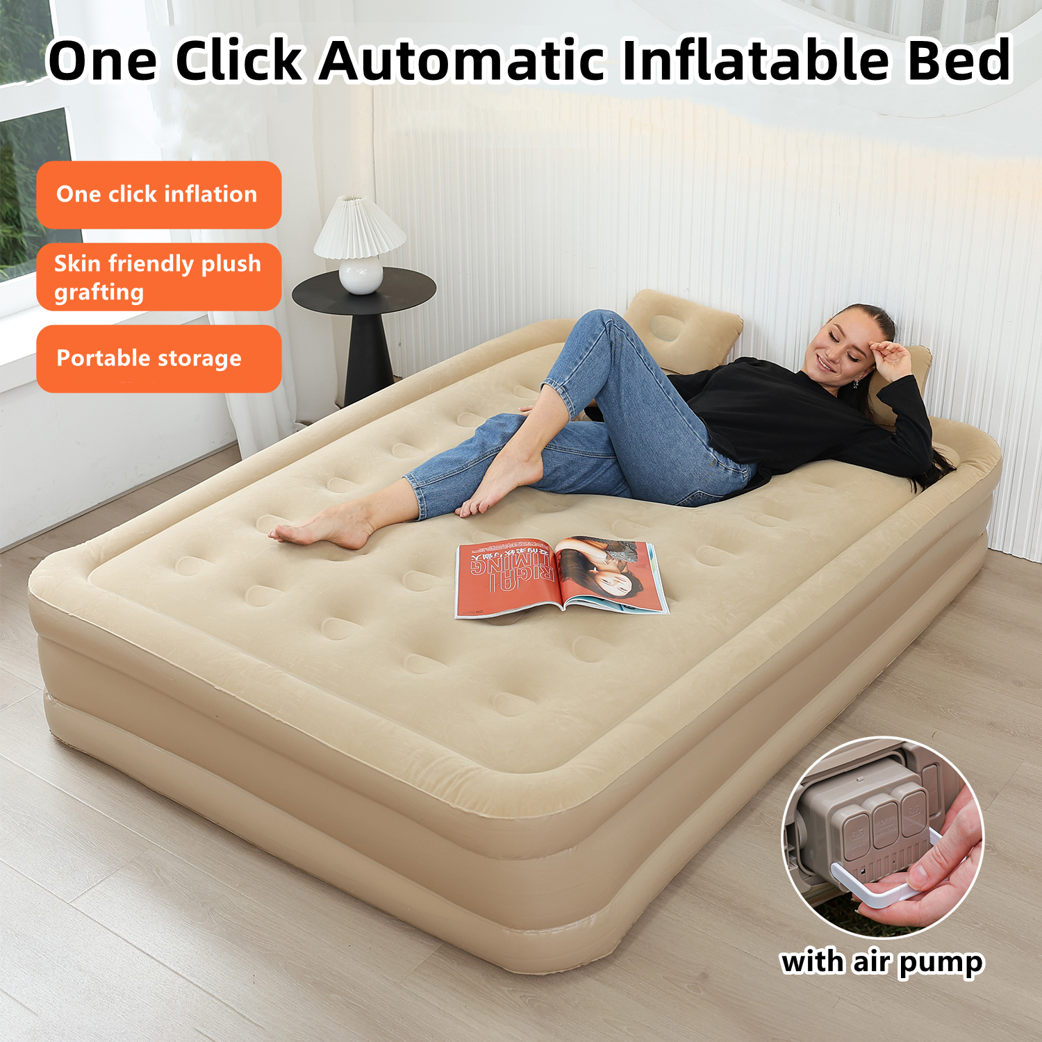 Interior Air Mattress Glamping - огляд і ціна Outdoor Camping Mattress