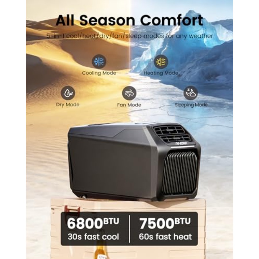 Portable Camping AC Heater: Du - огляд і ціна Outdoor Camping Van Tent