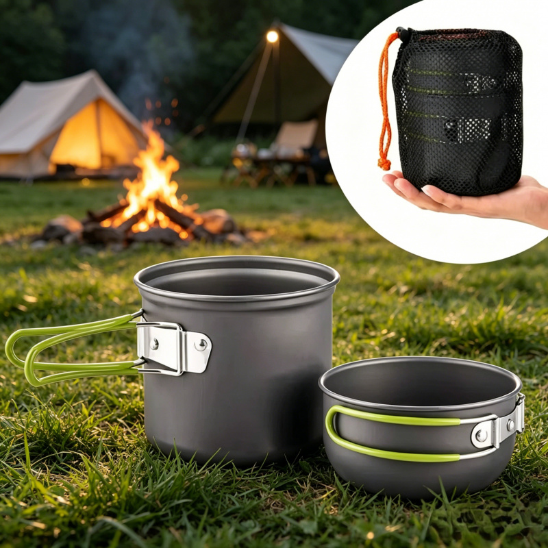 Ultralight Camping Pot Set Out - огляд і ціна Camp Cooking Set