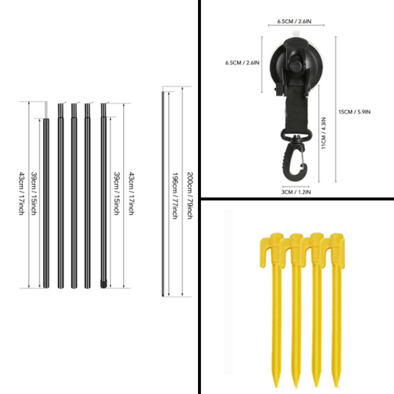 Waterproof Retractable Car Sid - огляд і ціна Outdoor Camping Van Tent