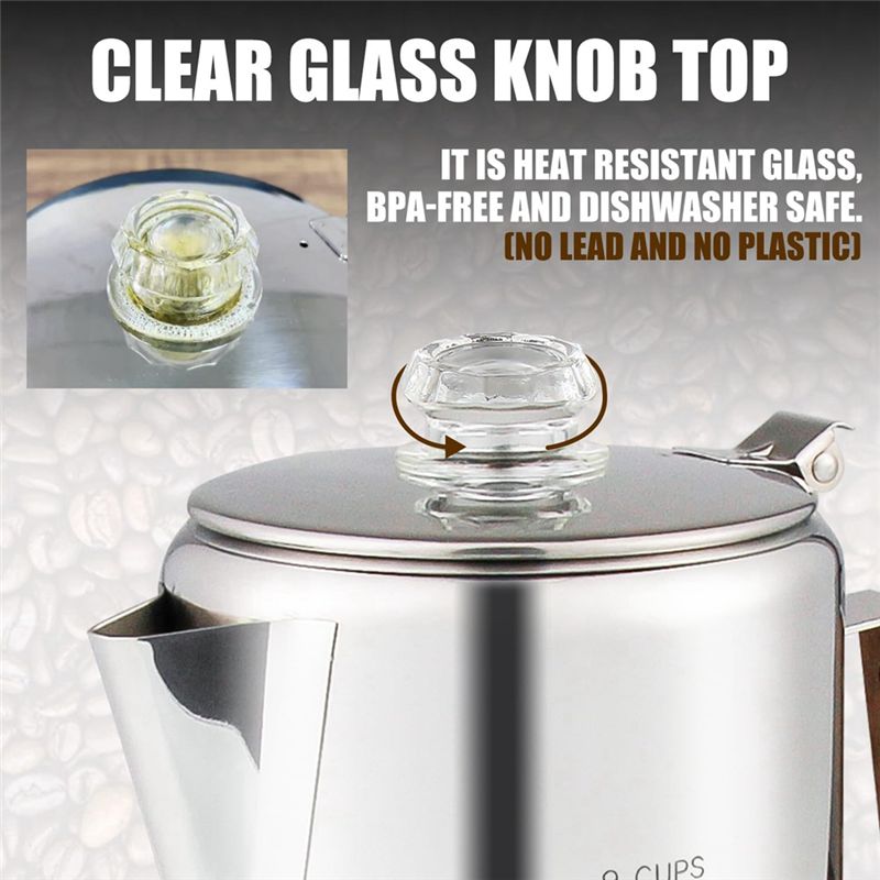 HOT Coffee Percolators Stoveto - огляд і ціна Camp Percolator Coffee