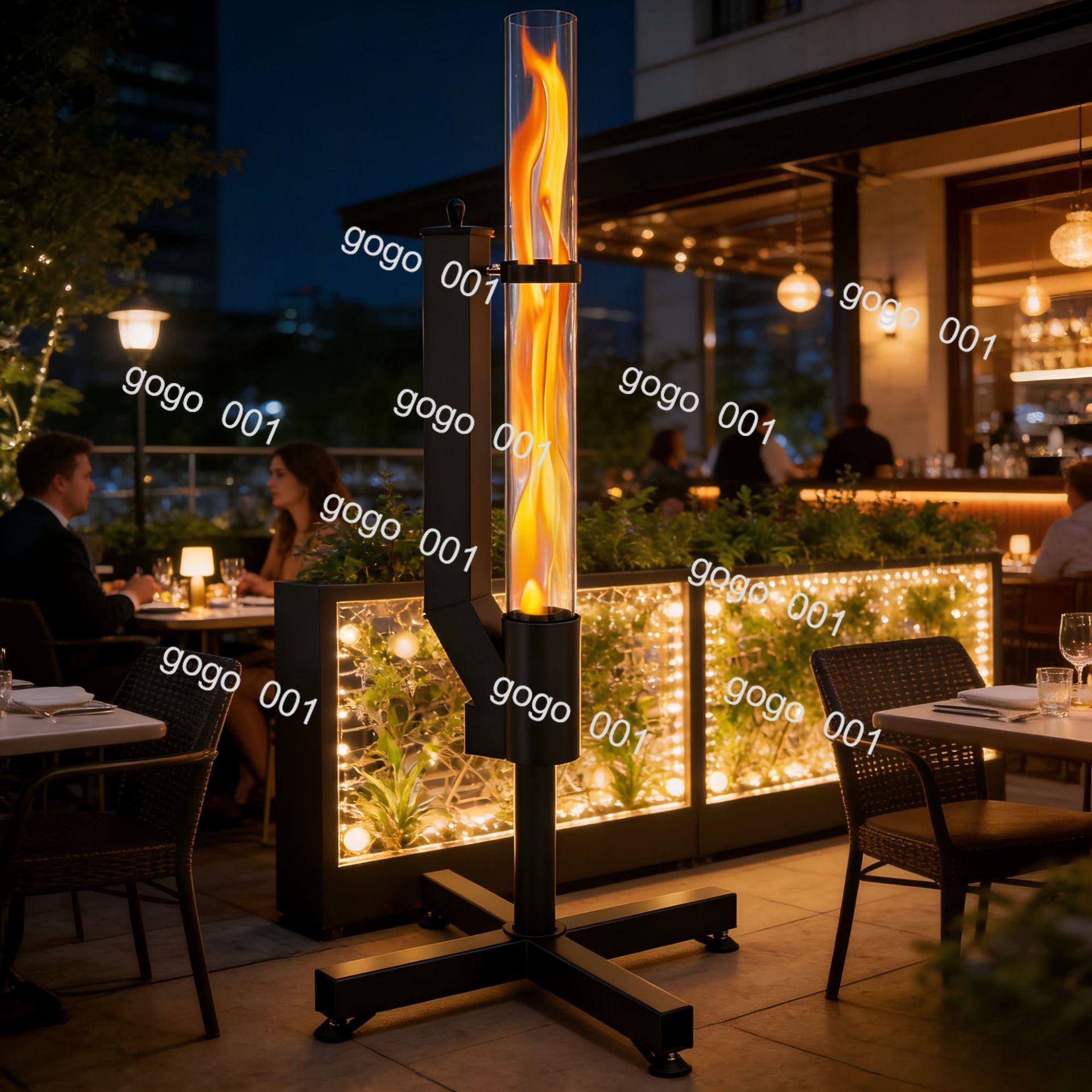 Vertical Outdoor Patio Heater, - огляд і ціна Outdoor Camping Wood Burning Stove