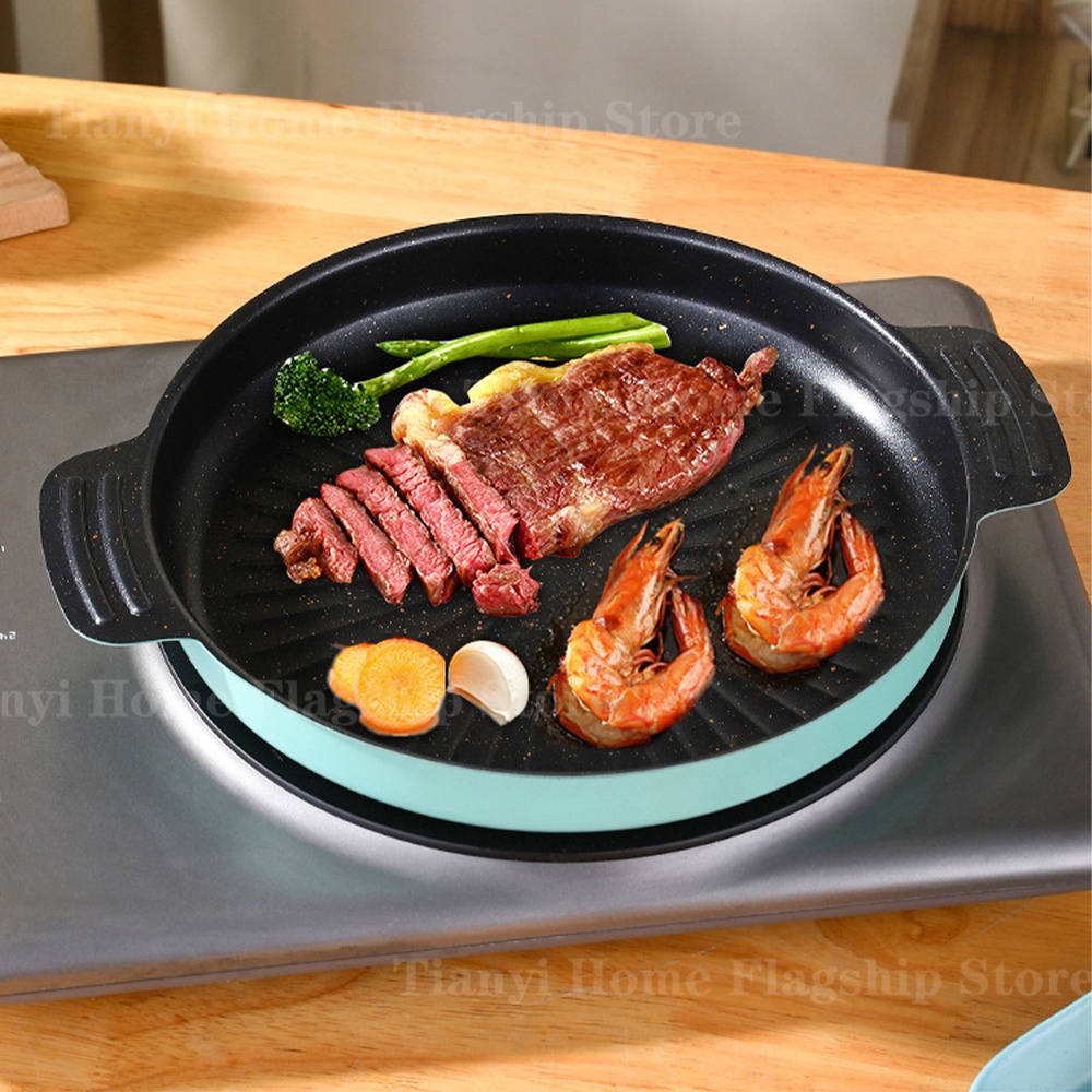 Grill Pan Round Non-Stick Barb - огляд і ціна Camp Cooking Set