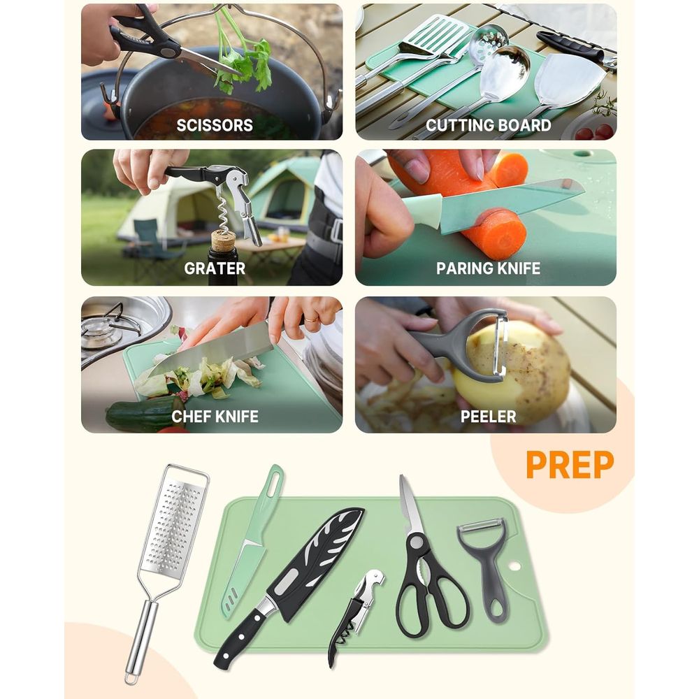 Compact Camping Kitchen Set wi - огляд і ціна Camp Cooking Set
