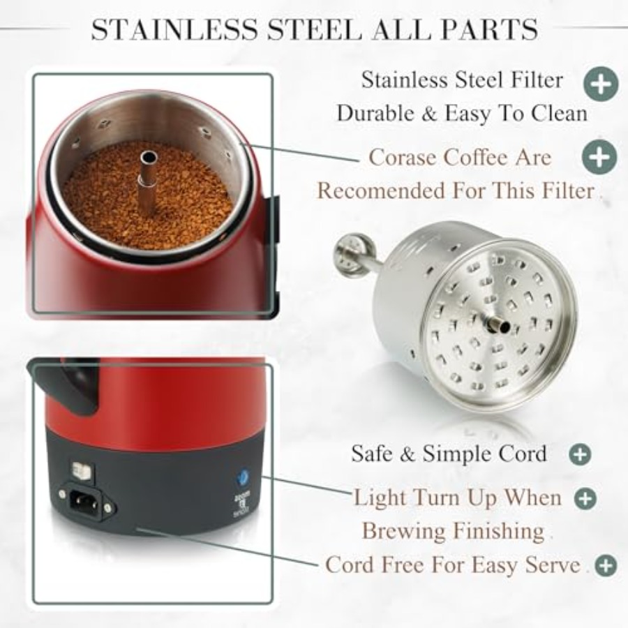 Electric Coffee Percolator for - огляд і ціна Camp Percolator Coffee