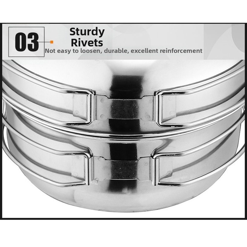5Pcs 304 Stainless Steel Campi - огляд і ціна Camp Cooking Set