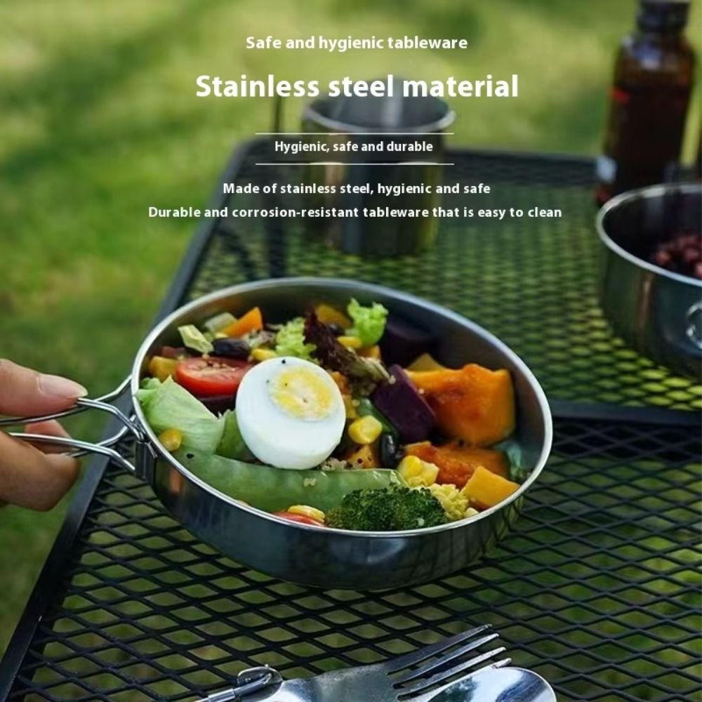 5Pcs 304 Stainless Steel Campi - огляд і ціна Camp Cooking Set