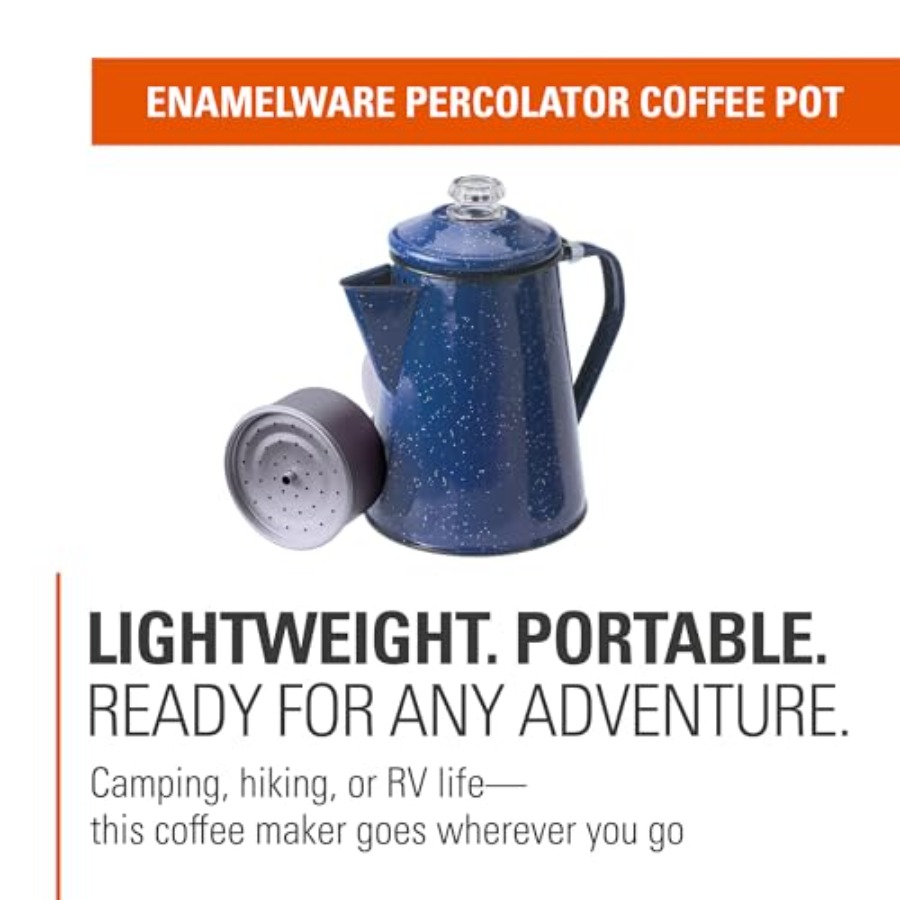 Percolator Coffee Pot Enamelwa - огляд і ціна Camp Percolator Coffee