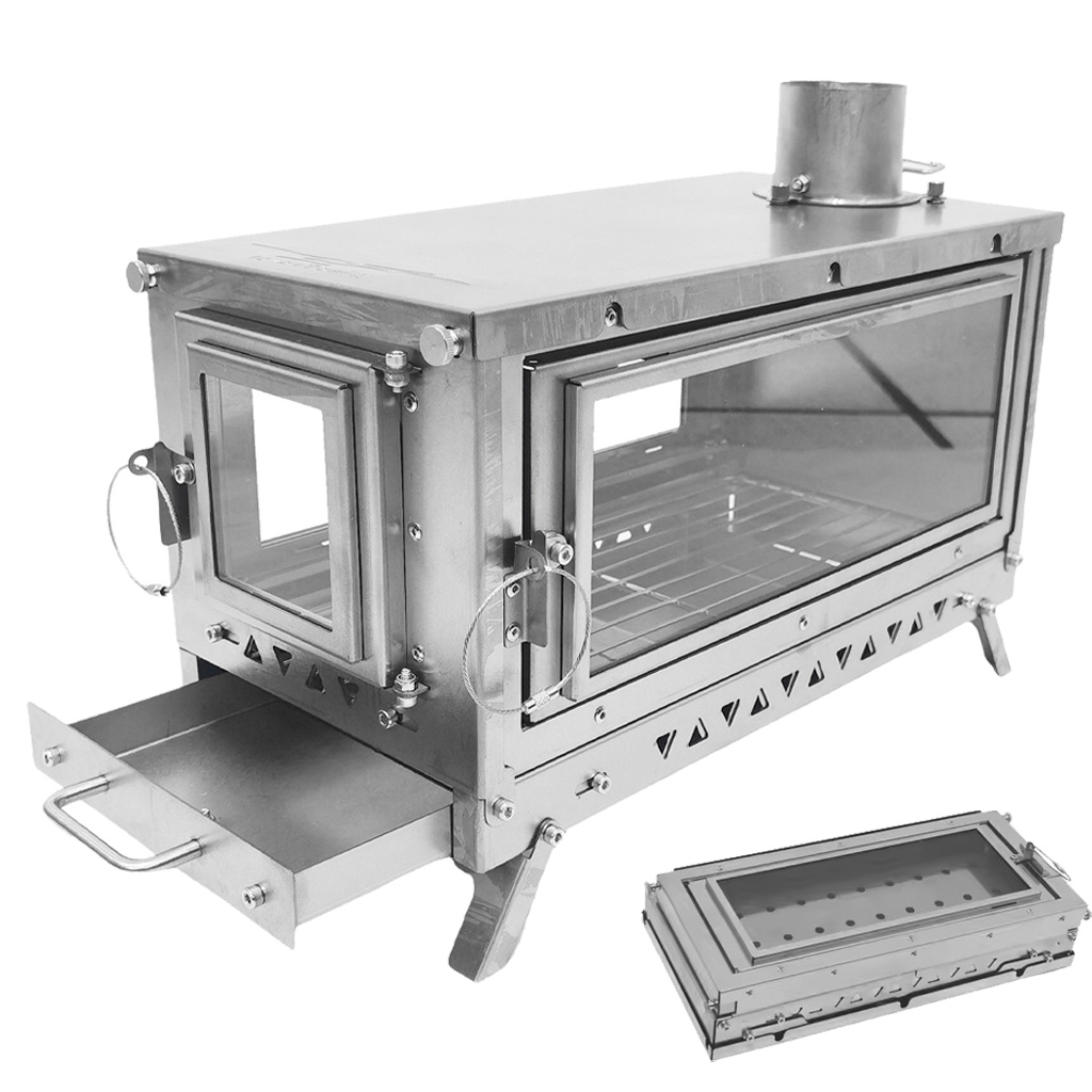 DANCHEL OUTDOOR T3 Titanium Al - огляд і ціна Outdoor Camping Wood Burning Stove