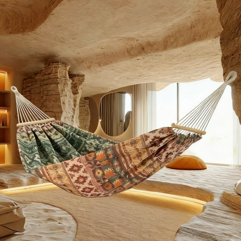 200X150cm Jacquard Retro Doubl - огляд і ціна Outdoor Camping Hammock