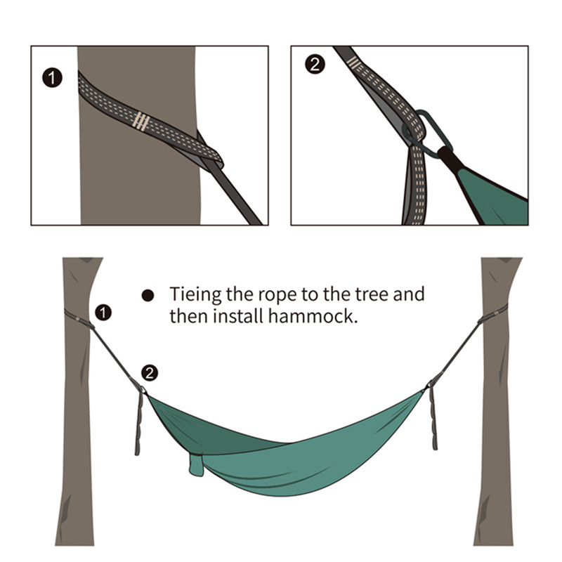 2pcs Hammock Straps High Load  - огляд і ціна Outdoor Camping Hammock
