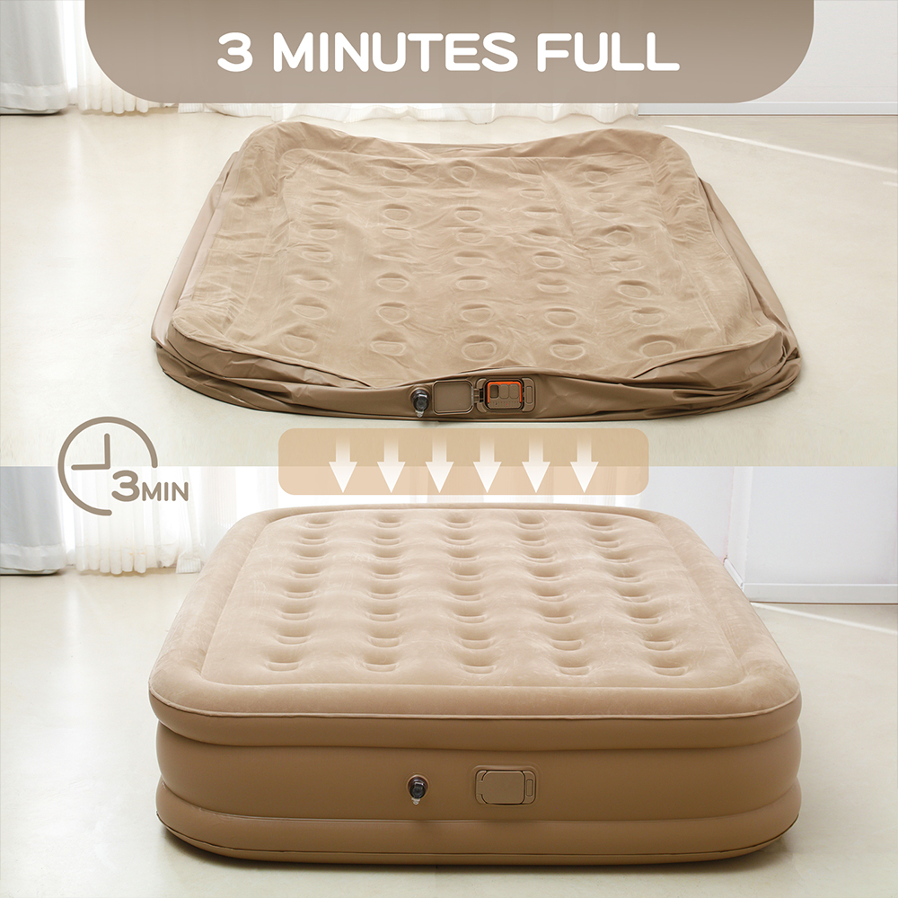 Queen Air Mattress with Built  - огляд і ціна Outdoor Camping Mattress