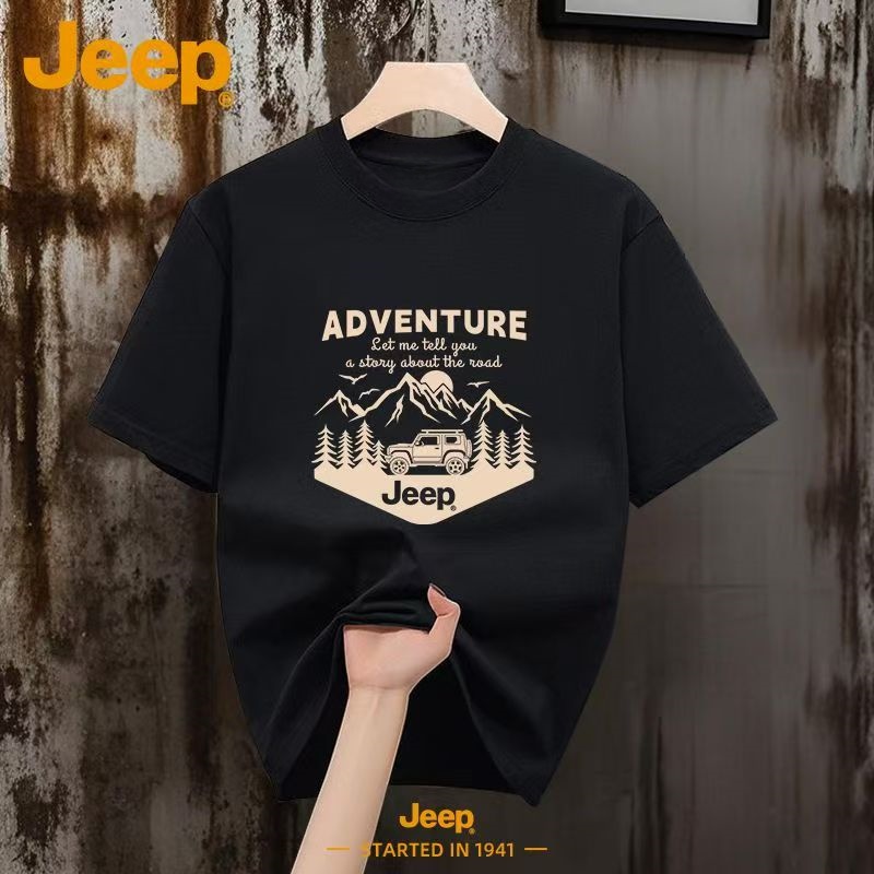 Jeep Men 230g 100% Cotton T Sh - огляд і ціна Outdoor Camping Jeep