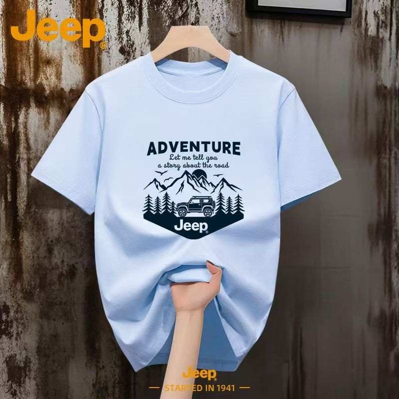 Jeep Men 230g 100% Cotton T Sh - огляд і ціна Outdoor Camping Jeep
