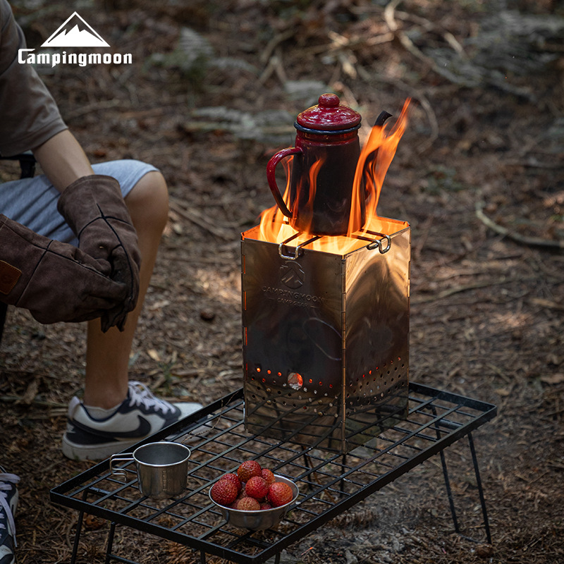 MT-18 Stainless Steel Hiking F - огляд і ціна Outdoor Camping Wood Burning Stove