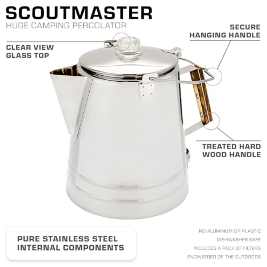 Camping coffee percolator stai - огляд і ціна Camp Percolator Coffee