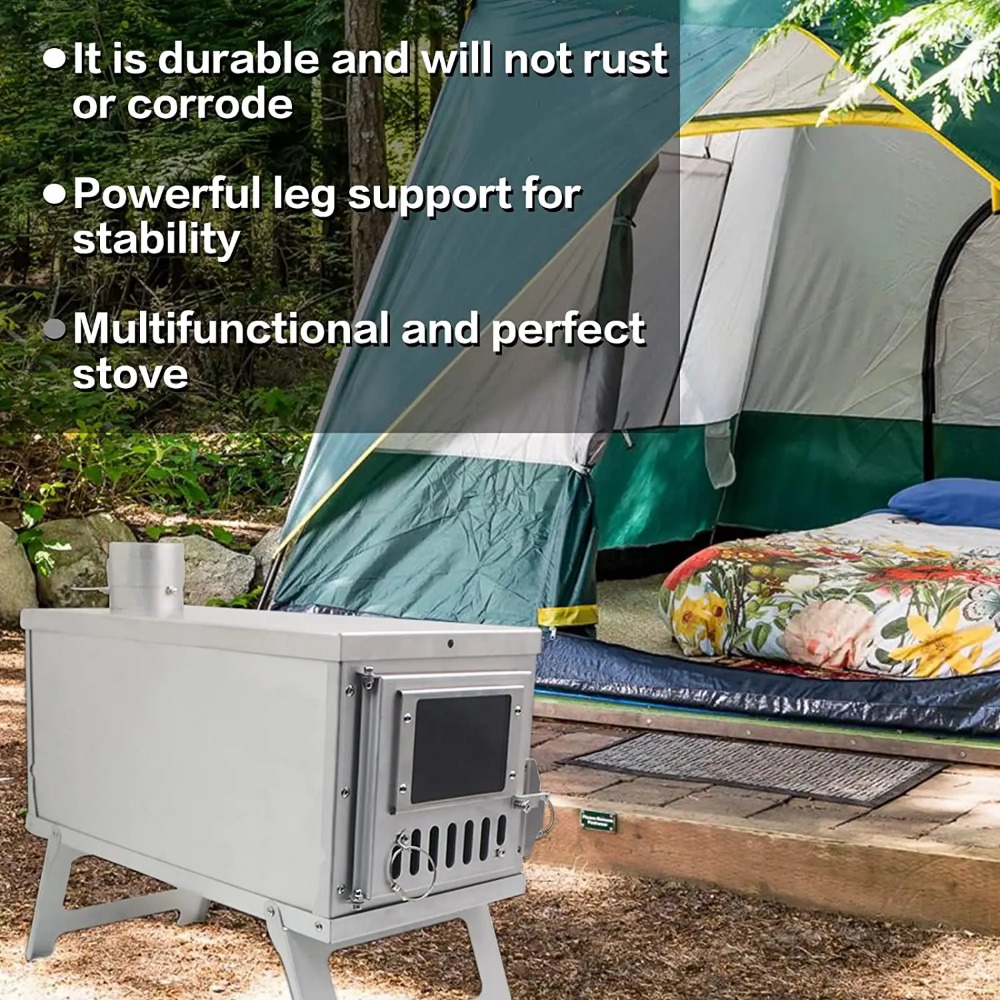 Outdoor Heater Tent Stove Port - огляд і ціна Outdoor Camping Wood Burning Stove