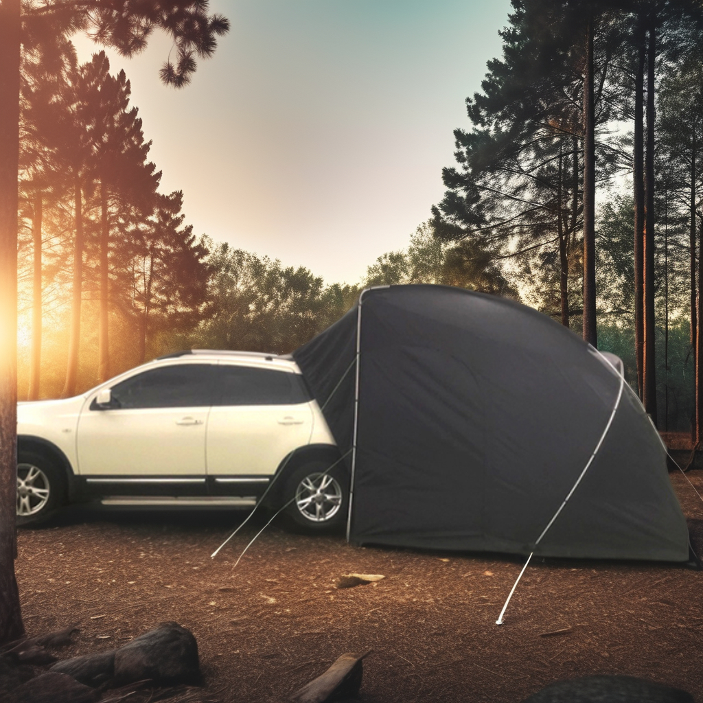 Portable Outdoor Folding Car T - огляд і ціна Outdoor Camping Van Tent