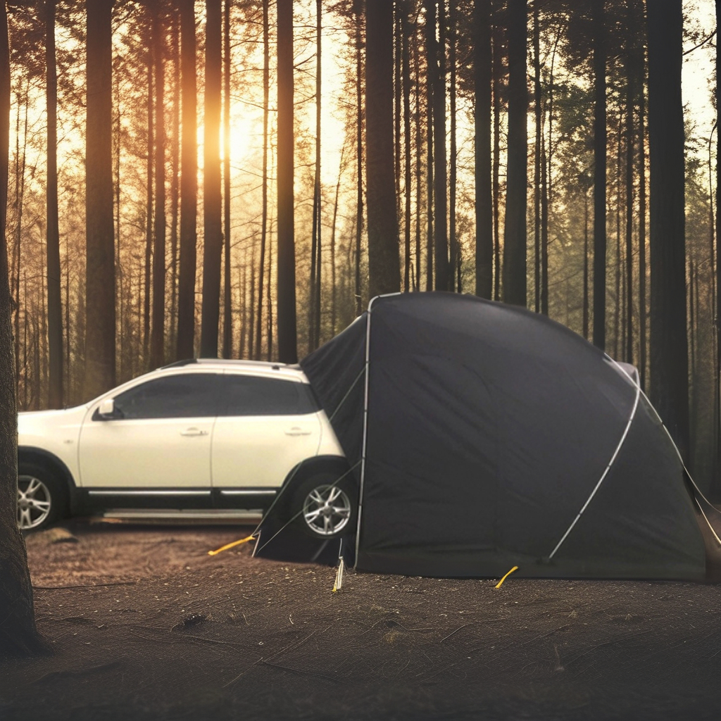 Portable Outdoor Folding Car T - огляд і ціна Outdoor Camping Van Tent