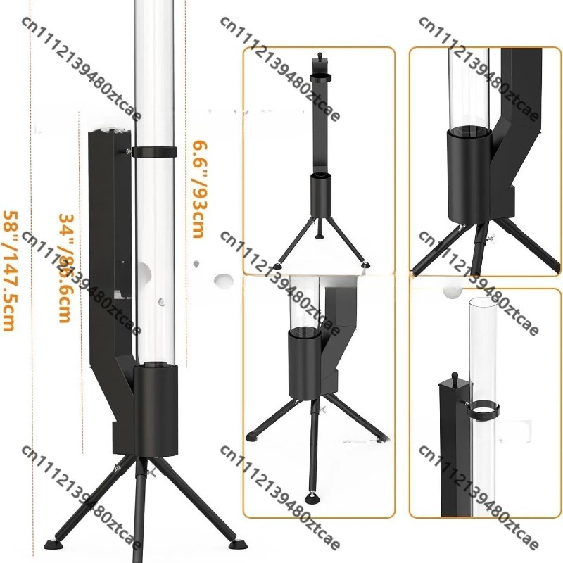 Outdoor Vertical Rocket Stove, - огляд і ціна Outdoor Camping Wood Burning Stove
