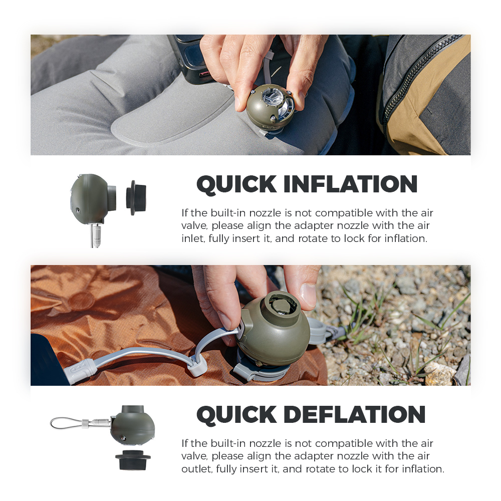 Naturehike Wind-nano Air Pump  - огляд і ціна Outdoor Camping Rug