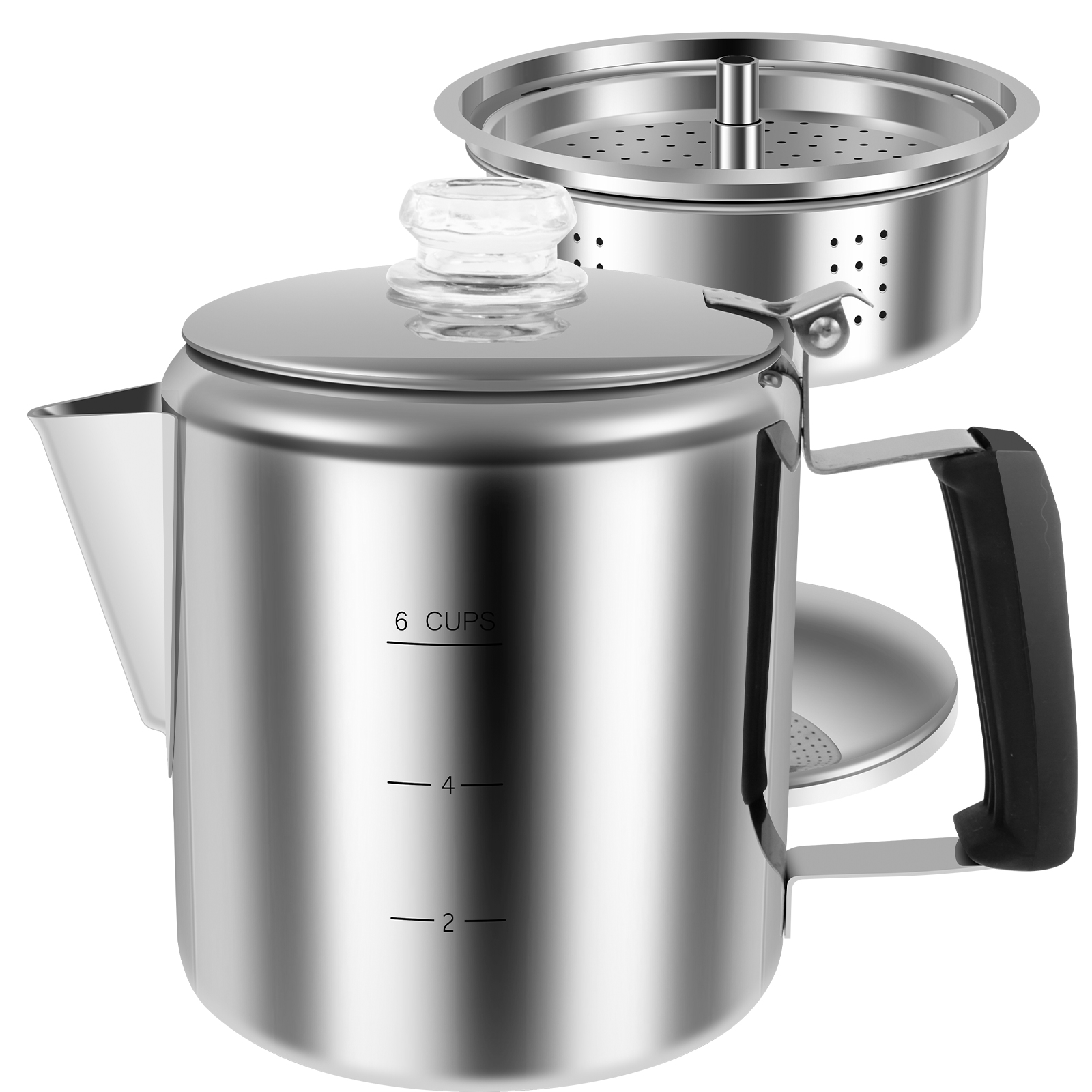 Stainless Steel Coffee Percola - огляд і ціна Camp Percolator Coffee