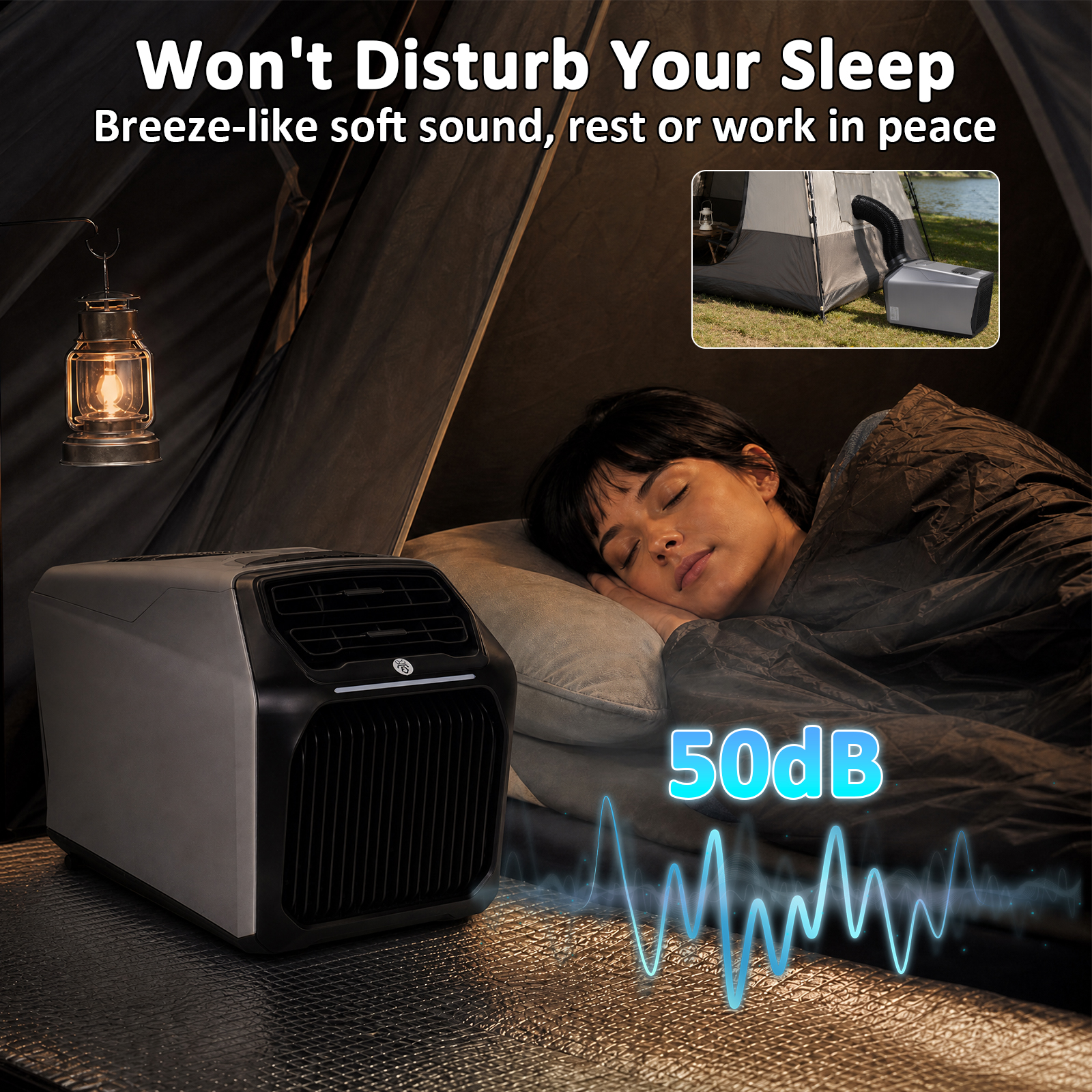 6800BTU Portable Air Condition - огляд і ціна Outdoor Camping Van Tent