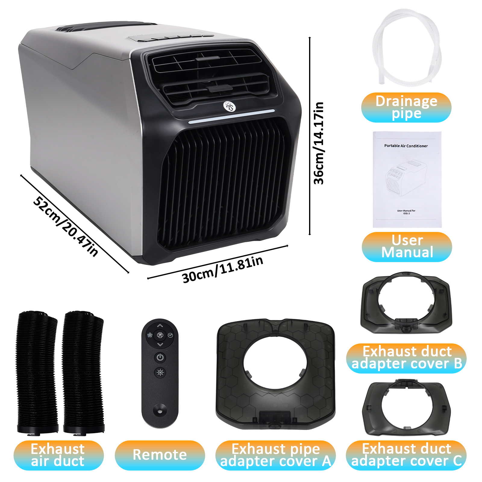 6800BTU Portable Air Condition - огляд і ціна Outdoor Camping Van Tent