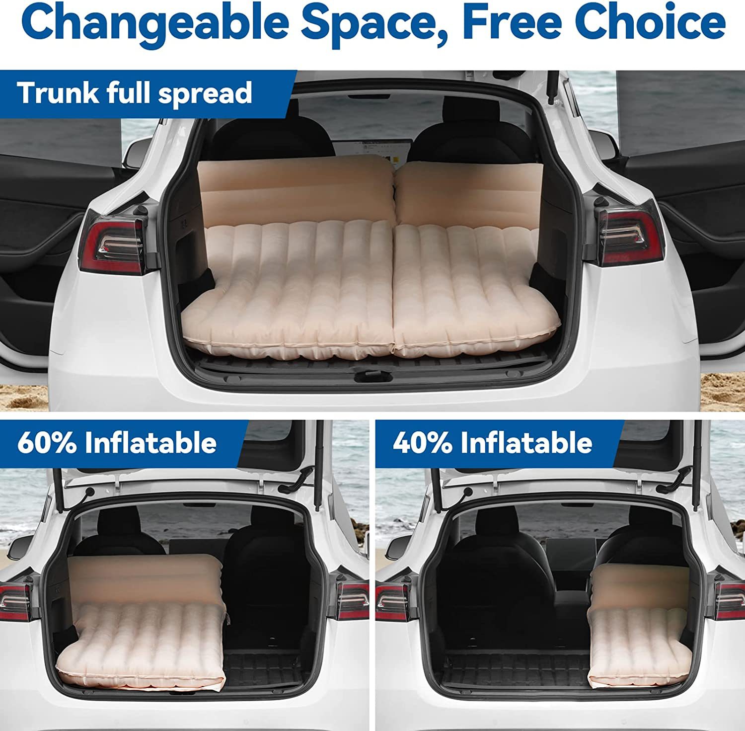 Car Inflatable Bed For Tesla M - огляд і ціна Outdoor Camping Mattress