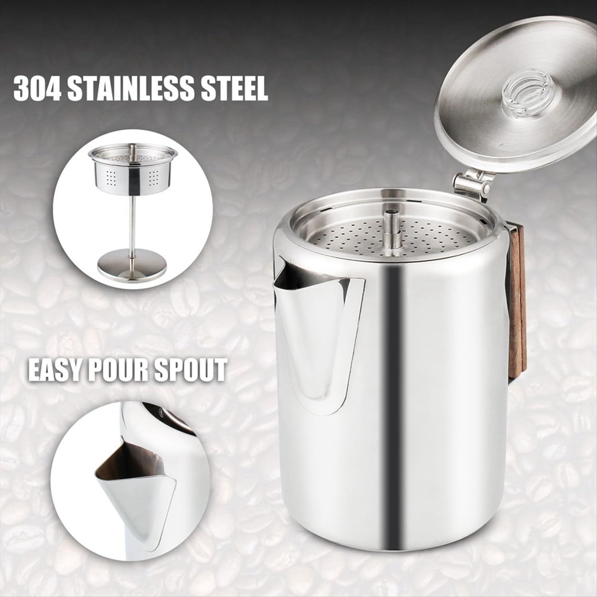A56K Coffee Percolators Stovet - огляд і ціна Camp Percolator Coffee