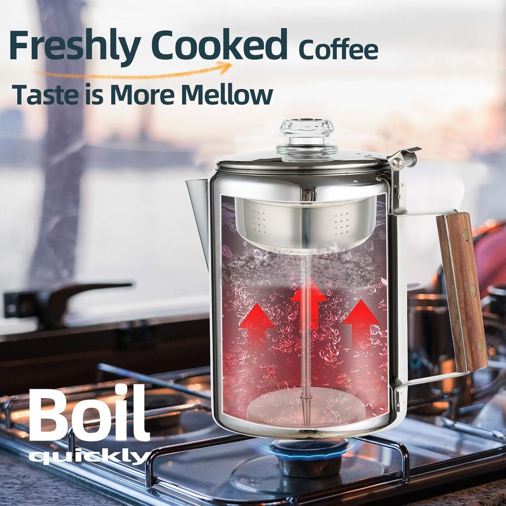 Camping Percolator Coffee Pot  - огляд і ціна Camp Percolator Coffee