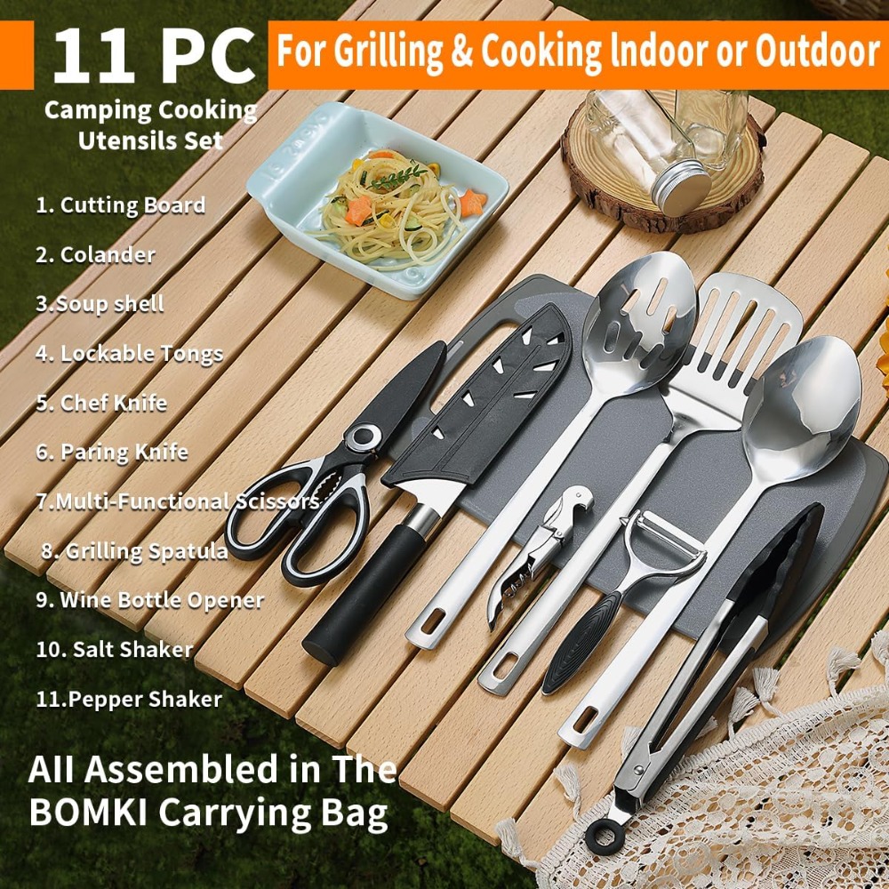 Camping Cooking Utensil Set 10 - огляд і ціна Camp Cooking Set