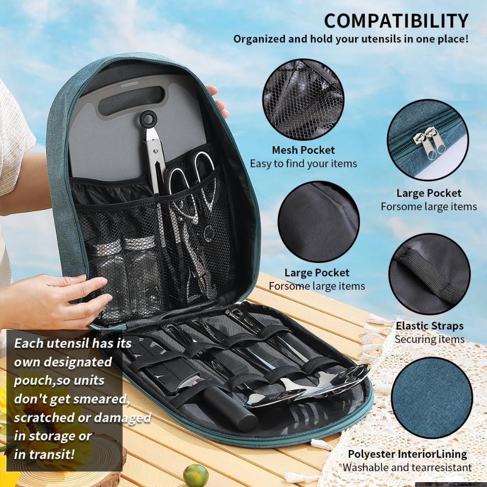 Camping Cooking Utensil Set 10 - огляд і ціна Camp Cooking Set
