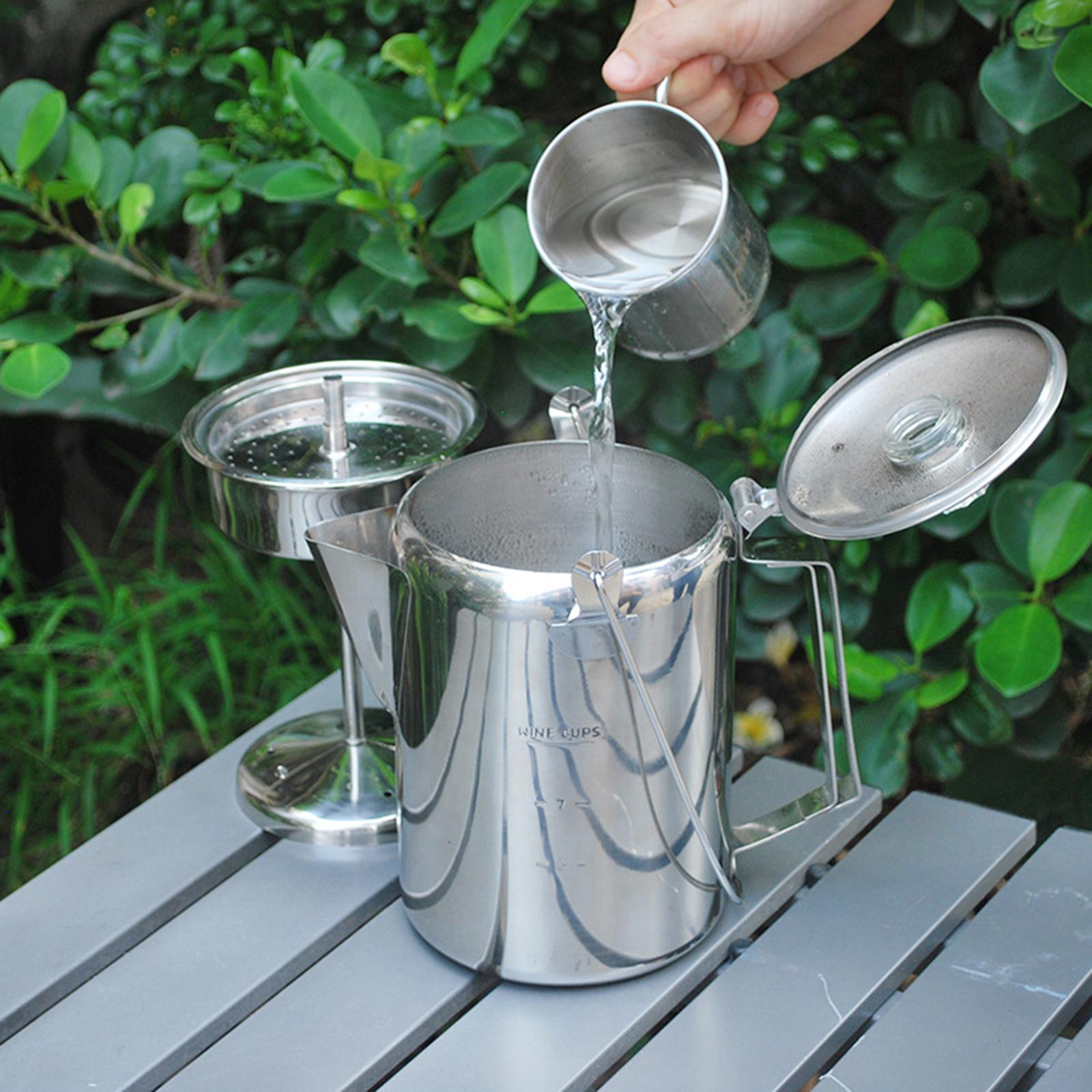 Outdoor Stainless Steel Campin - огляд і ціна Camp Percolator Coffee