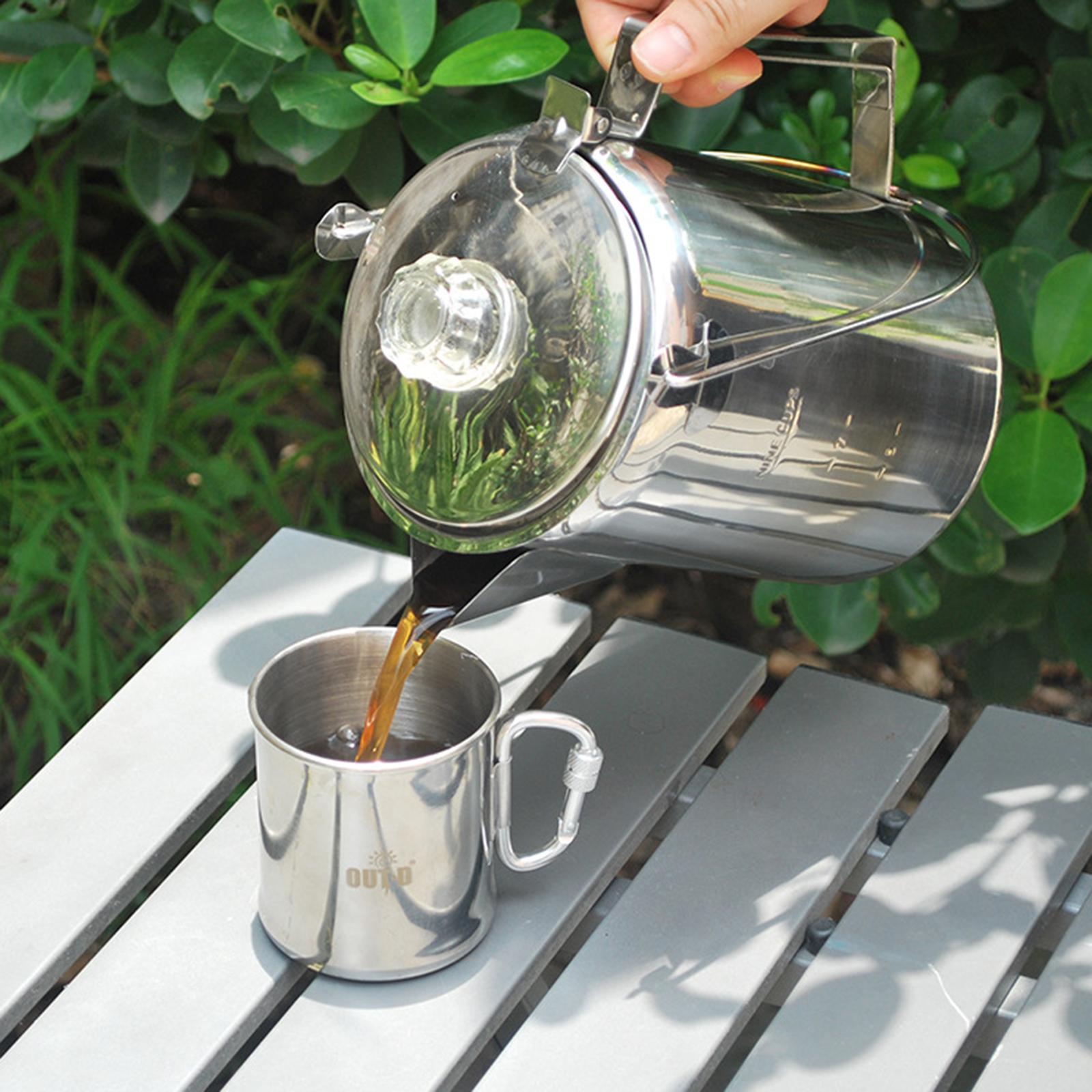 Outdoor Stainless Steel Campin - огляд і ціна Camp Percolator Coffee