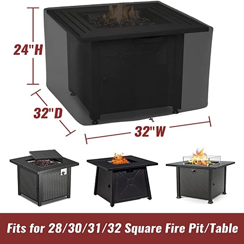Waterproof Square Fire Pit Cov - огляд і ціна Outdoor Camping Burner