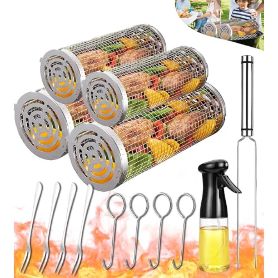 Outdoor Grilling Baskets Grill - огляд і ціна Camp Cooking Set