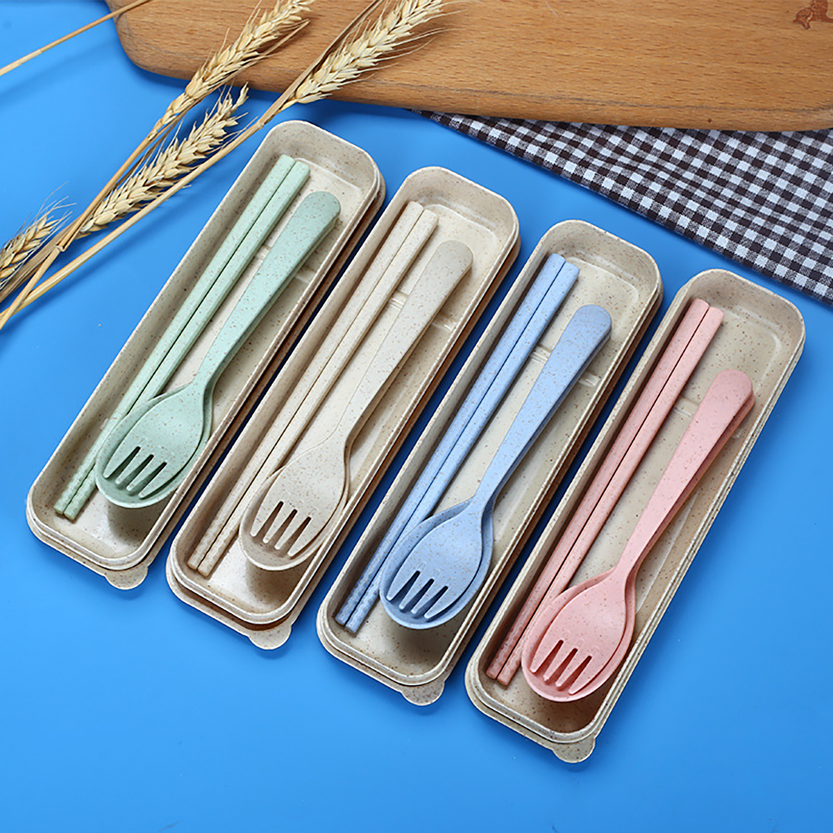 Fork Spoon Chopsticks Bowls Cu - огляд і ціна Camp Cooking Set