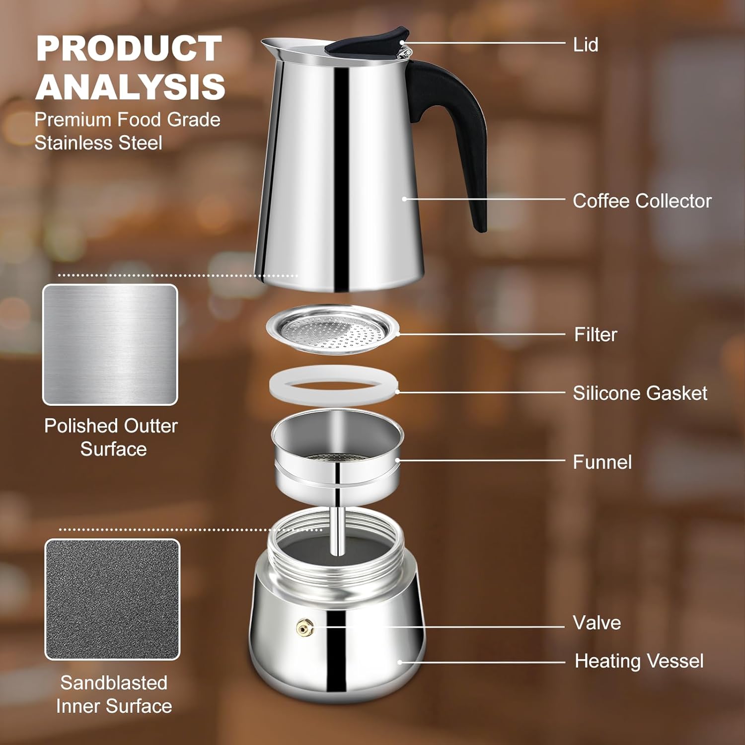 2 Cup Stovetop Espresso Maker  - огляд і ціна Camp Percolator Coffee