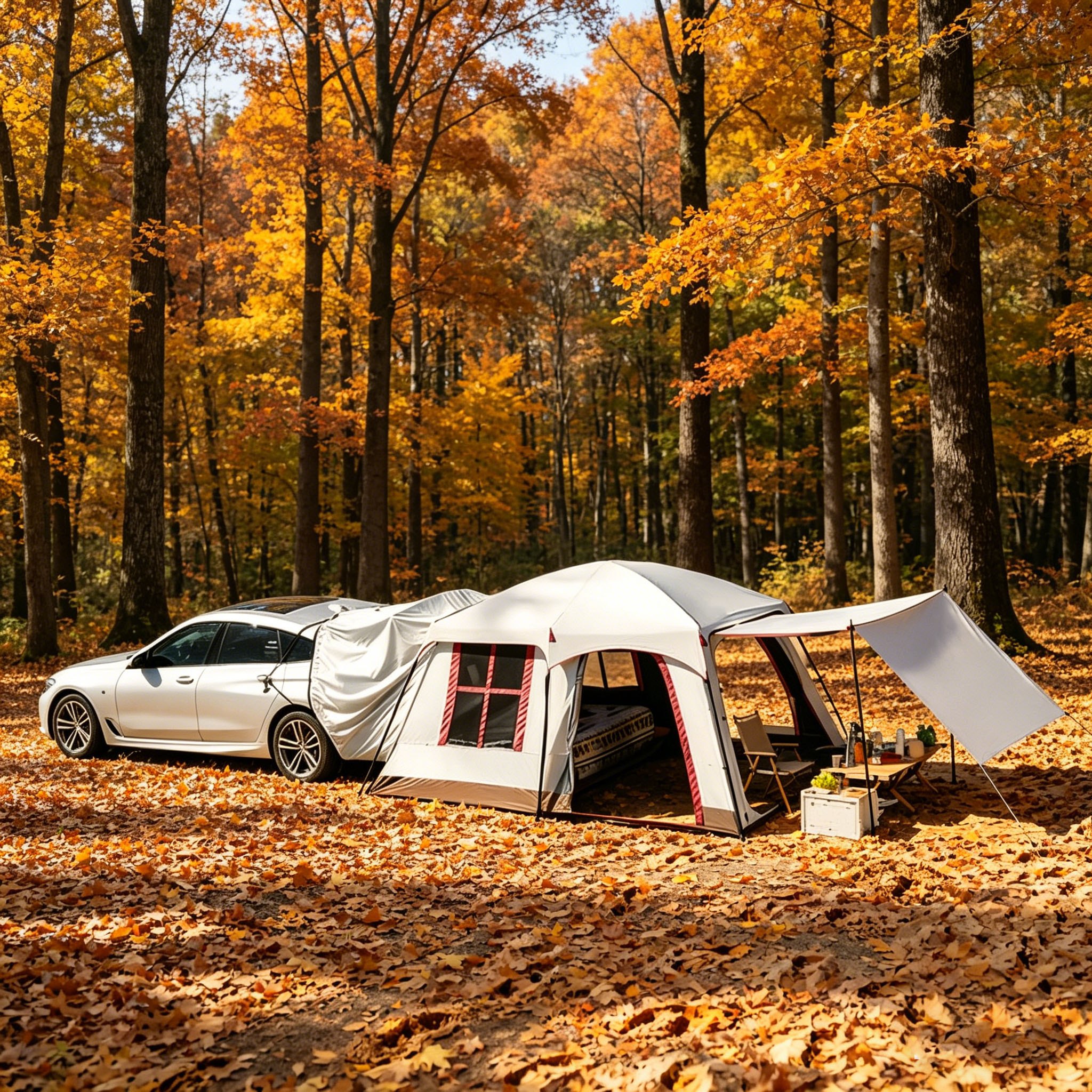 Multifunctional SUV Rear Tent  - огляд і ціна Outdoor Camping Car Tail Tent